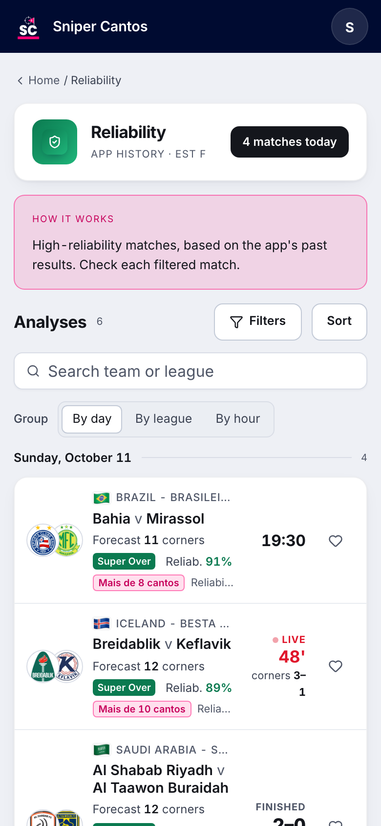 Reliability strategy in Sniper Cantos